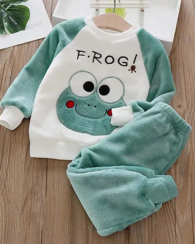 Trendy Kids Apparel Kids Clothing Toddler Flannel Pullover & Pants Set