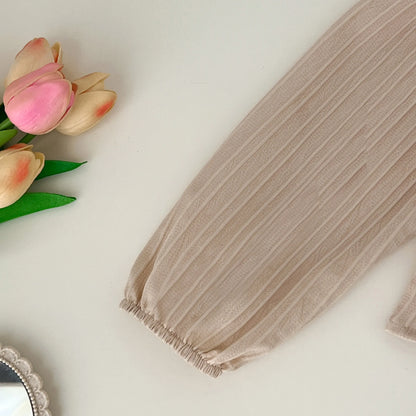 Trendy Kids Apparel Kids Clothing Toddler Girls' Brogue Long Sleeve Solid Color Set