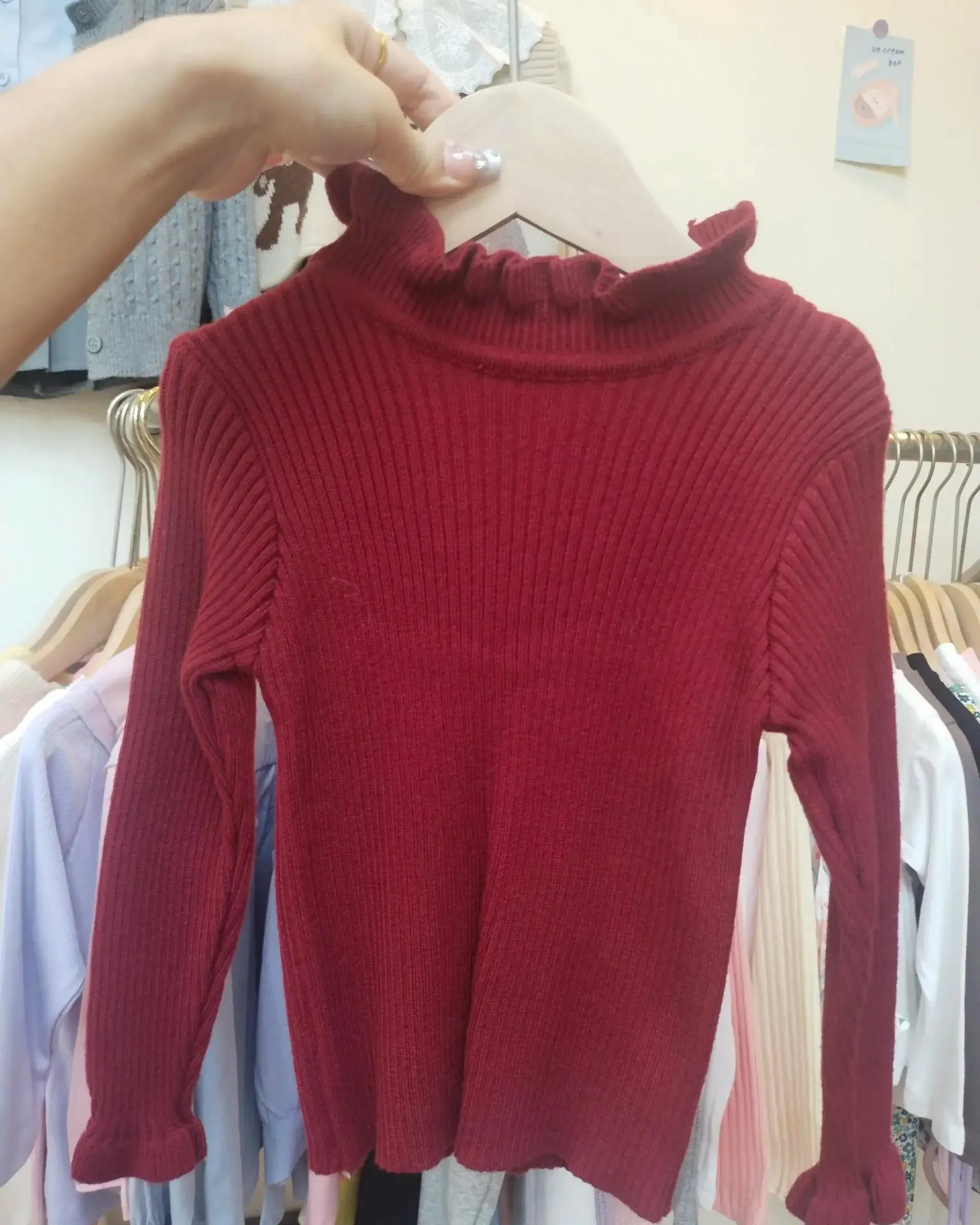 Trendy Kids Apparel Kids Clothing Toddler Girls' Cotton Knit Sweater