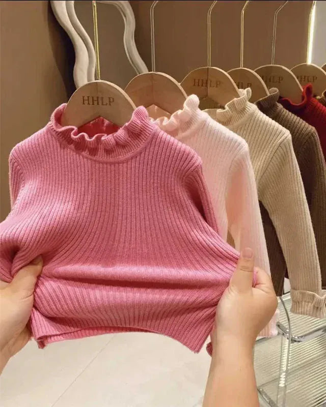 Trendy Kids Apparel Kids Clothing Toddler Girls' Cotton Knit Sweater