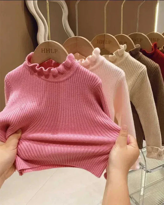 Trendy Kids Apparel Kids Clothing Toddler Girls' Cotton Knit Sweater