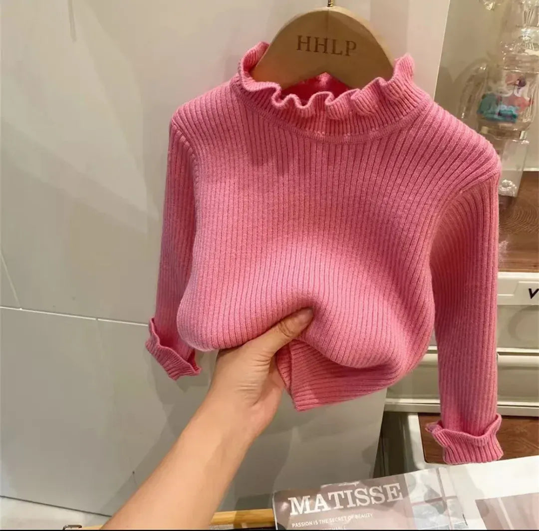 Trendy Kids Apparel Kids Clothing Toddler Girls' Cotton Knit Sweater