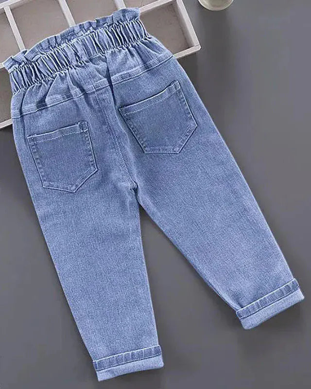 Trendy Kids Apparel Kids Clothing Toddler Warm Butterfly Jeans