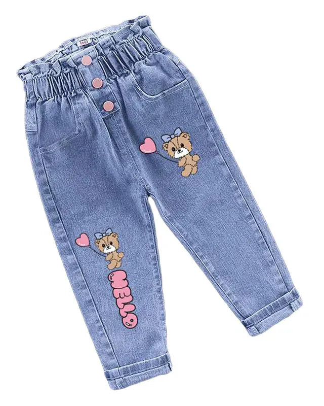 Trendy Kids Apparel Kids Clothing Toddler Warm Butterfly Jeans