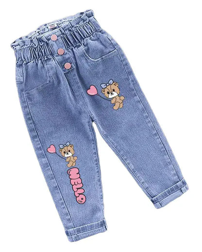 Trendy Kids Apparel Kids Clothing Toddler Warm Butterfly Jeans