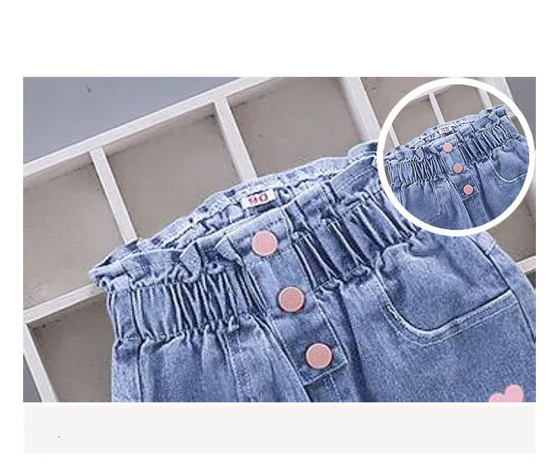 Trendy Kids Apparel Kids Clothing Toddler Warm Butterfly Jeans