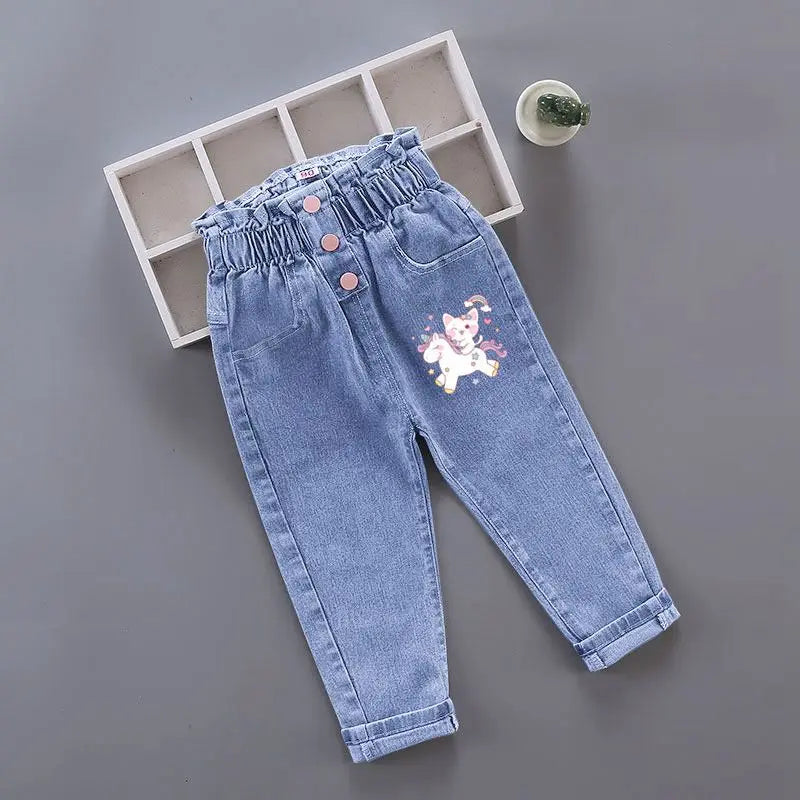 Trendy Kids Apparel Kids Clothing Toddler Warm Butterfly Jeans