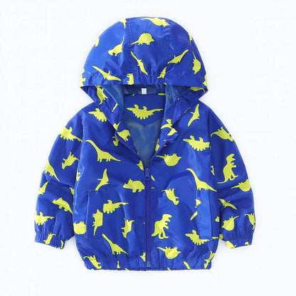 Trendy Kids Apparel Kids Clothing Unisex Autumn/Spring Cartoon Animal Hooded Jacket