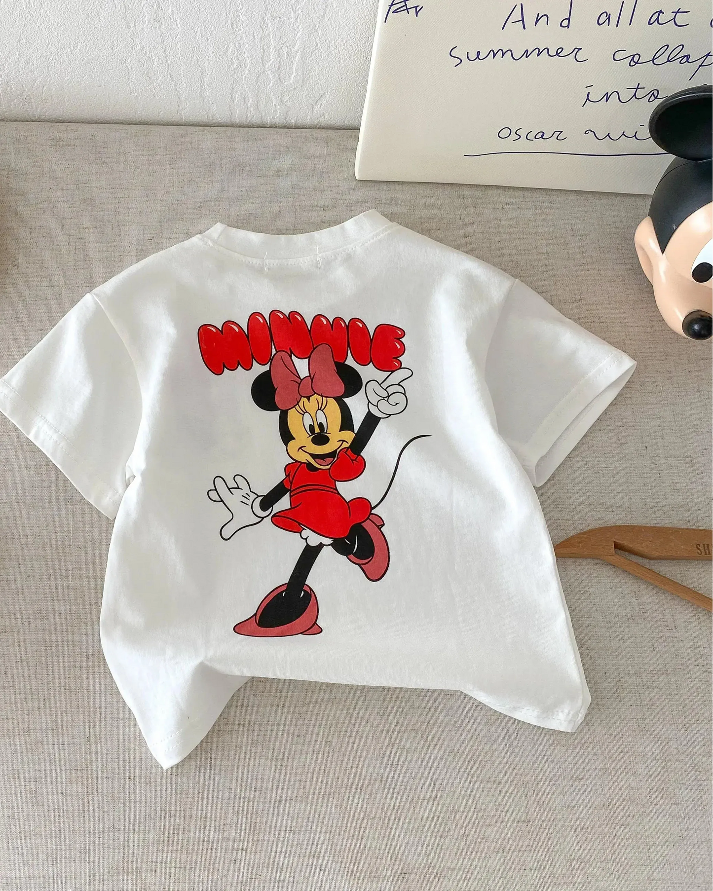 Trendy Kids Apparel Kids Clothing Unisex Disney Mickey Cartoon Print T-Shirt