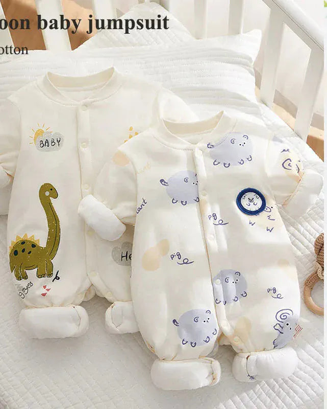 Trendy Kids Apparel Kids Clothing Winter 100% Cotton Thick Baby Jumpsuit