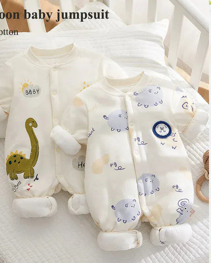 Trendy Kids Apparel Kids Clothing Winter 100% Cotton Thick Baby Jumpsuit