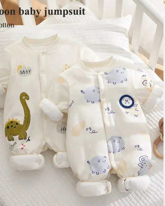 Trendy Kids Apparel Kids Clothing Winter 100% Cotton Thick Baby Jumpsuit