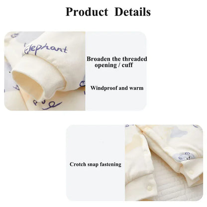 Trendy Kids Apparel Kids Clothing Winter 100% Cotton Thick Baby Jumpsuit