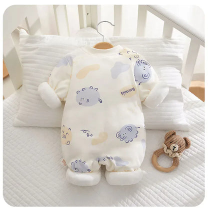 Trendy Kids Apparel Kids Clothing Winter 100% Cotton Thick Baby Jumpsuit