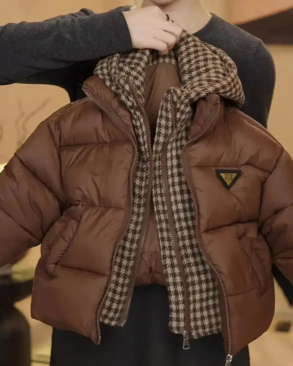 Trendy Kids Apparel Kids Clothing Winter Cotton Jacket Patchwork