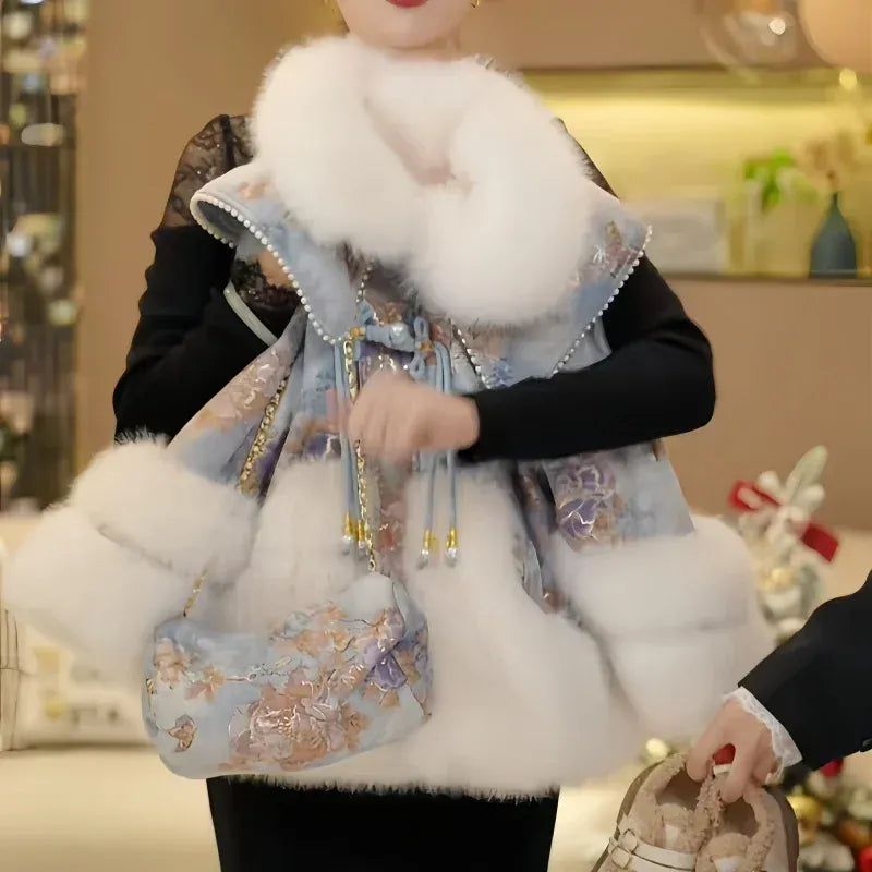 Trendy Kids Apparel Kids Clothing Winter Girls Warm Faux Fur Jacket