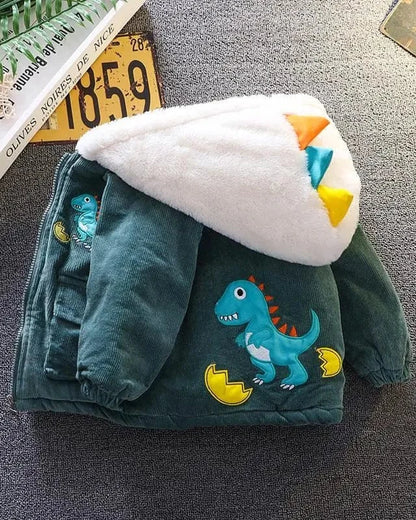 Trendy Kids Apparel Kids Clothing Winter Kids Corduroy Hooded Jackets