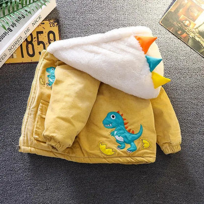 Trendy Kids Apparel Kids Clothing Winter Kids Corduroy Hooded Jackets