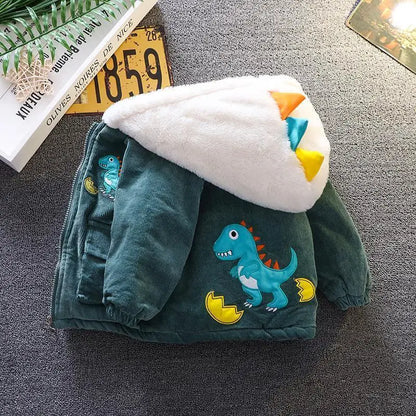 Trendy Kids Apparel Kids Clothing Winter Kids Corduroy Hooded Jackets