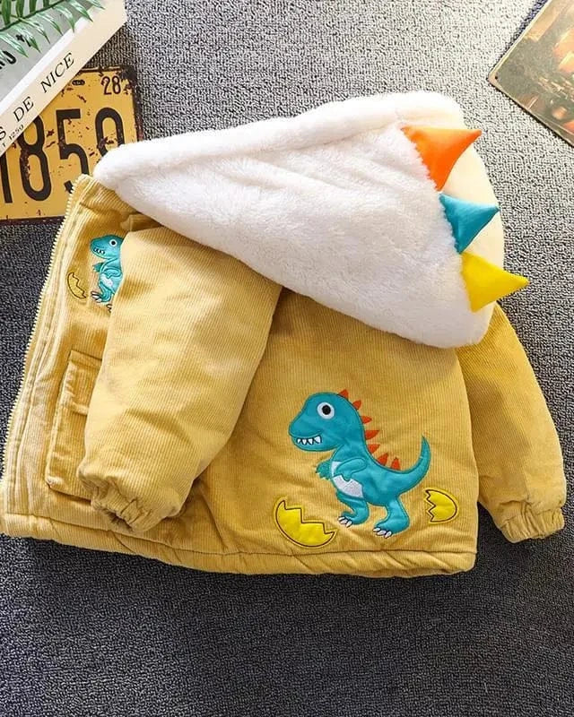 Trendy Kids Apparel Kids Clothing Winter Kids Corduroy Hooded Jackets