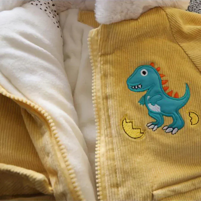 Trendy Kids Apparel Kids Clothing Winter Kids Corduroy Hooded Jackets