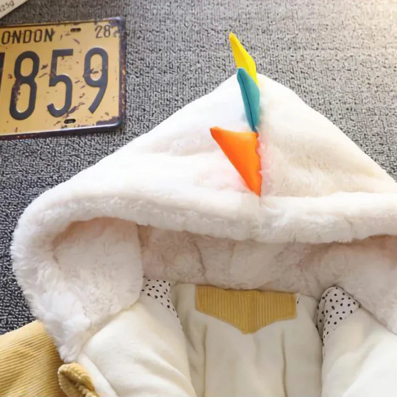 Trendy Kids Apparel Kids Clothing Winter Kids Corduroy Hooded Jackets