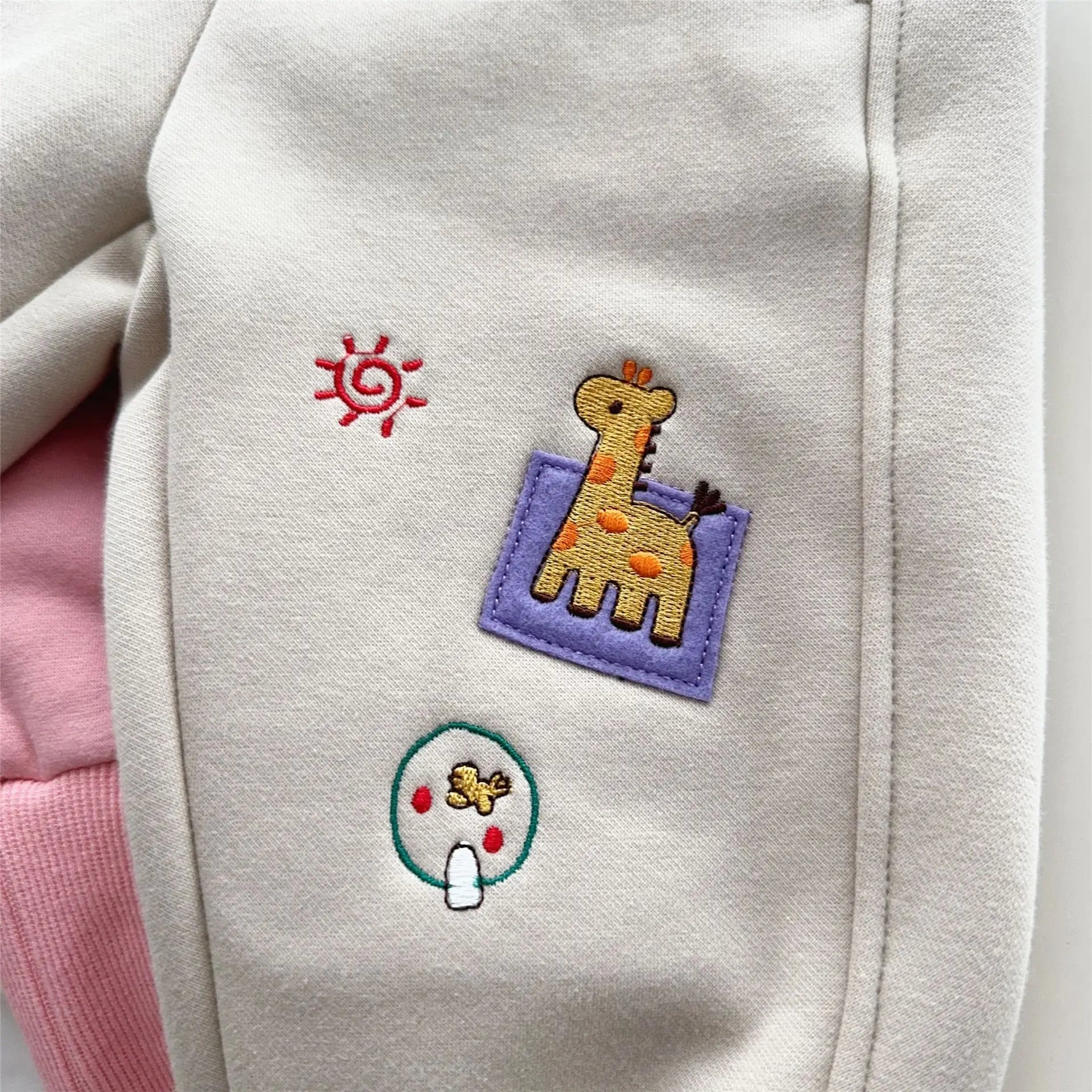 Trendy Kids Apparel Kids Clothing Winter New Badge Children's Velvet Warm Pants