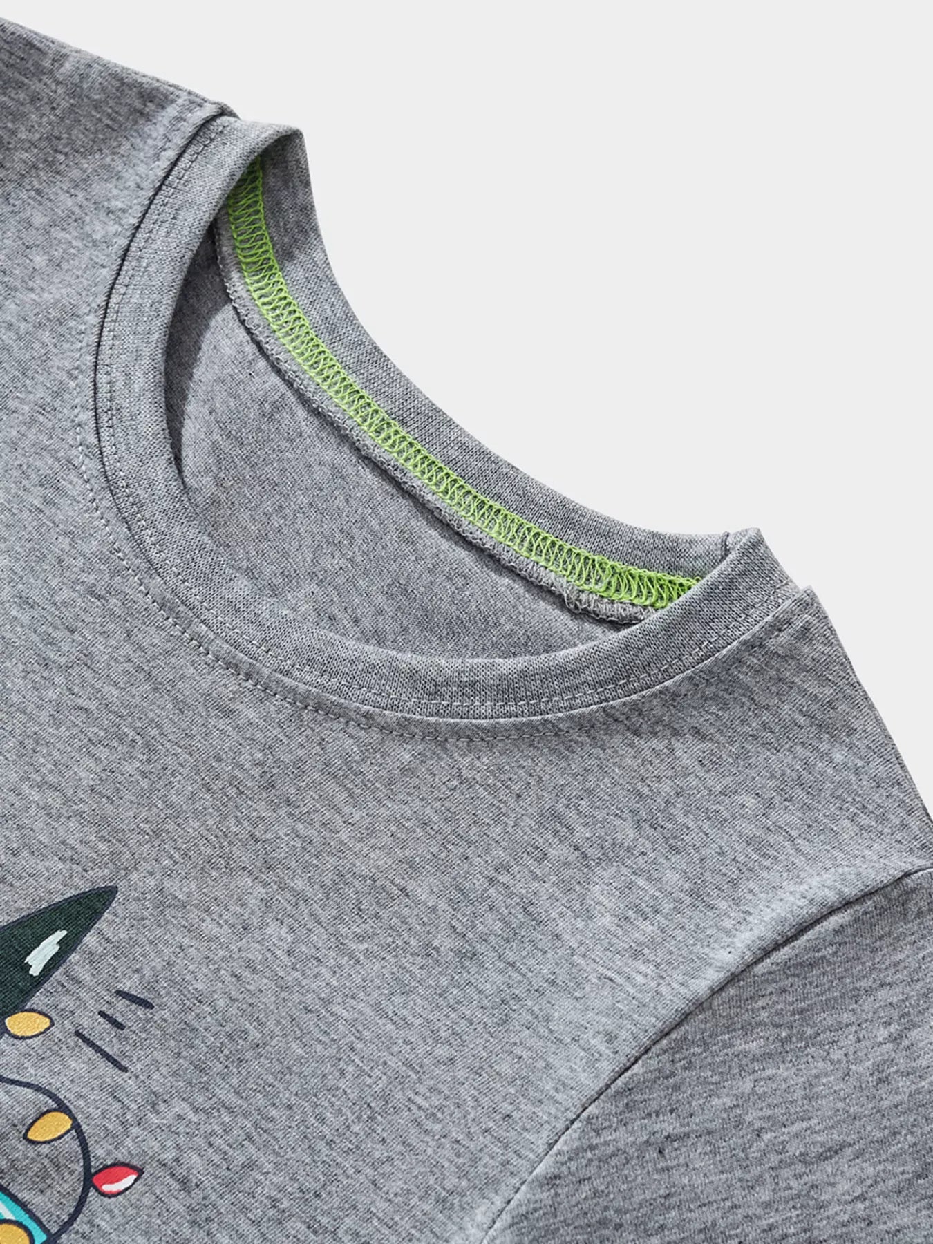 Trendy Kids Apparel US Kids Clothing Boy's Dinosaur Christmas Tree Graphic Long Sleeve T-Shirt