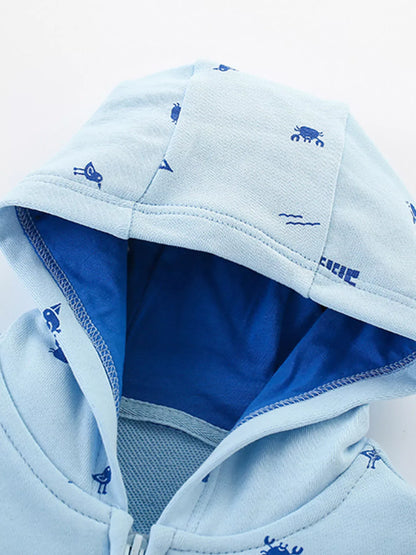 Trendy Kids Apparel US Kids Clothing Boy's Zip Up Hooded Outerwear