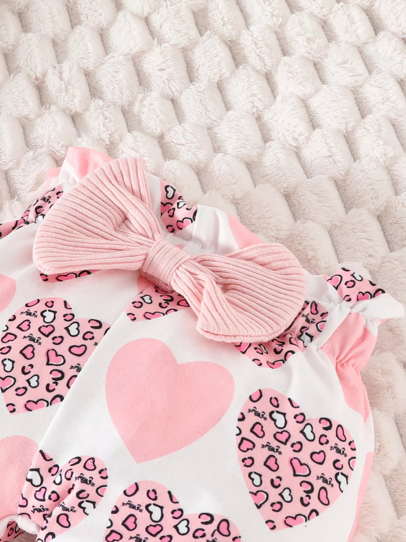 Trendy Kids Apparel US Kids Clothing Children's Bubble Texture Long Sleeve Top and Pants Set with Headband