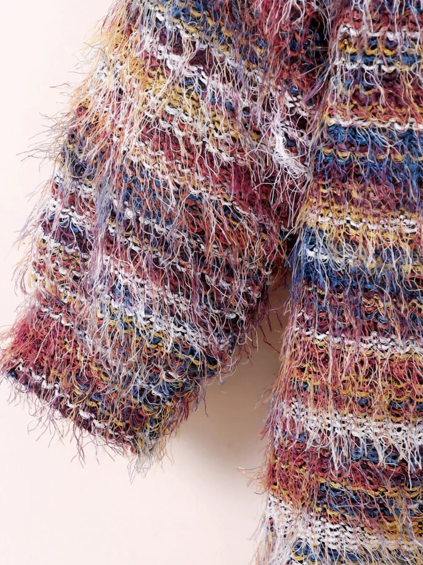 Trendy Kids Apparel US Kids Clothing Children's Colorful Knitted Fuzzy Cardigan