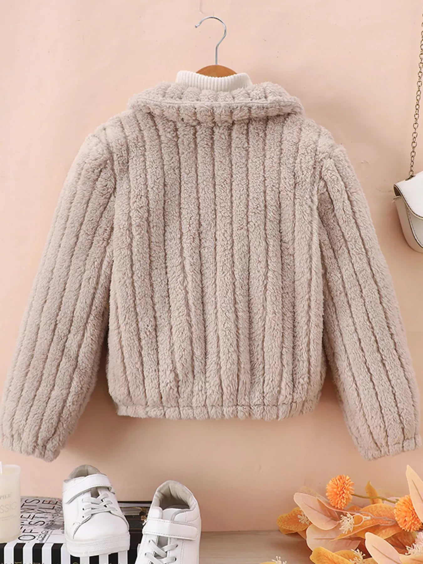 Trendy Kids Apparel US Kids Clothing Children's Cozy Fleece Button-Down Jacket