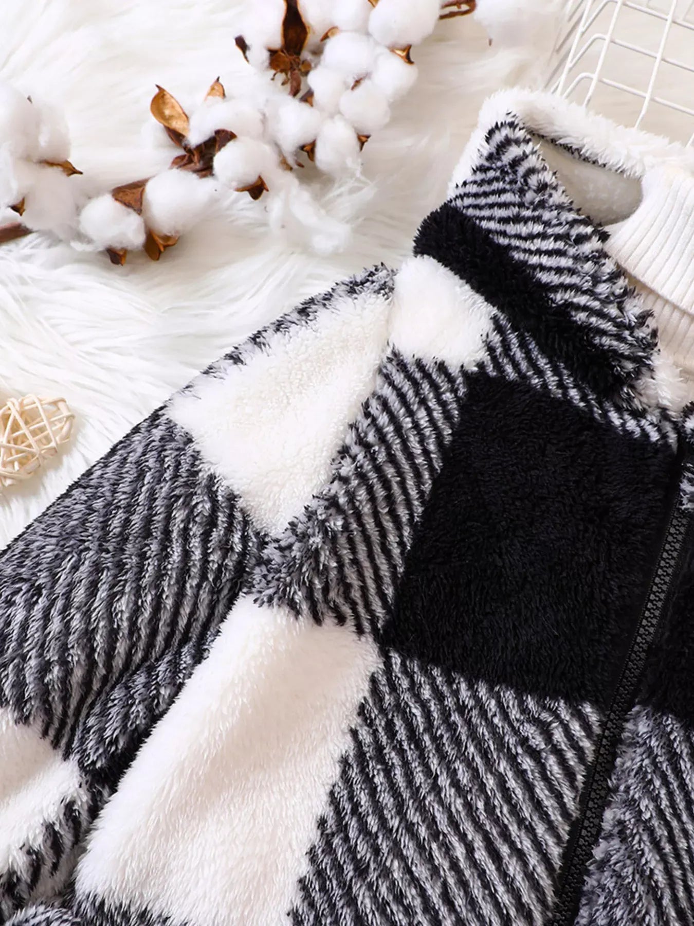 Trendy Kids Apparel US Kids Clothing Children's Cozy Plaid Hooded Fleece Jacket