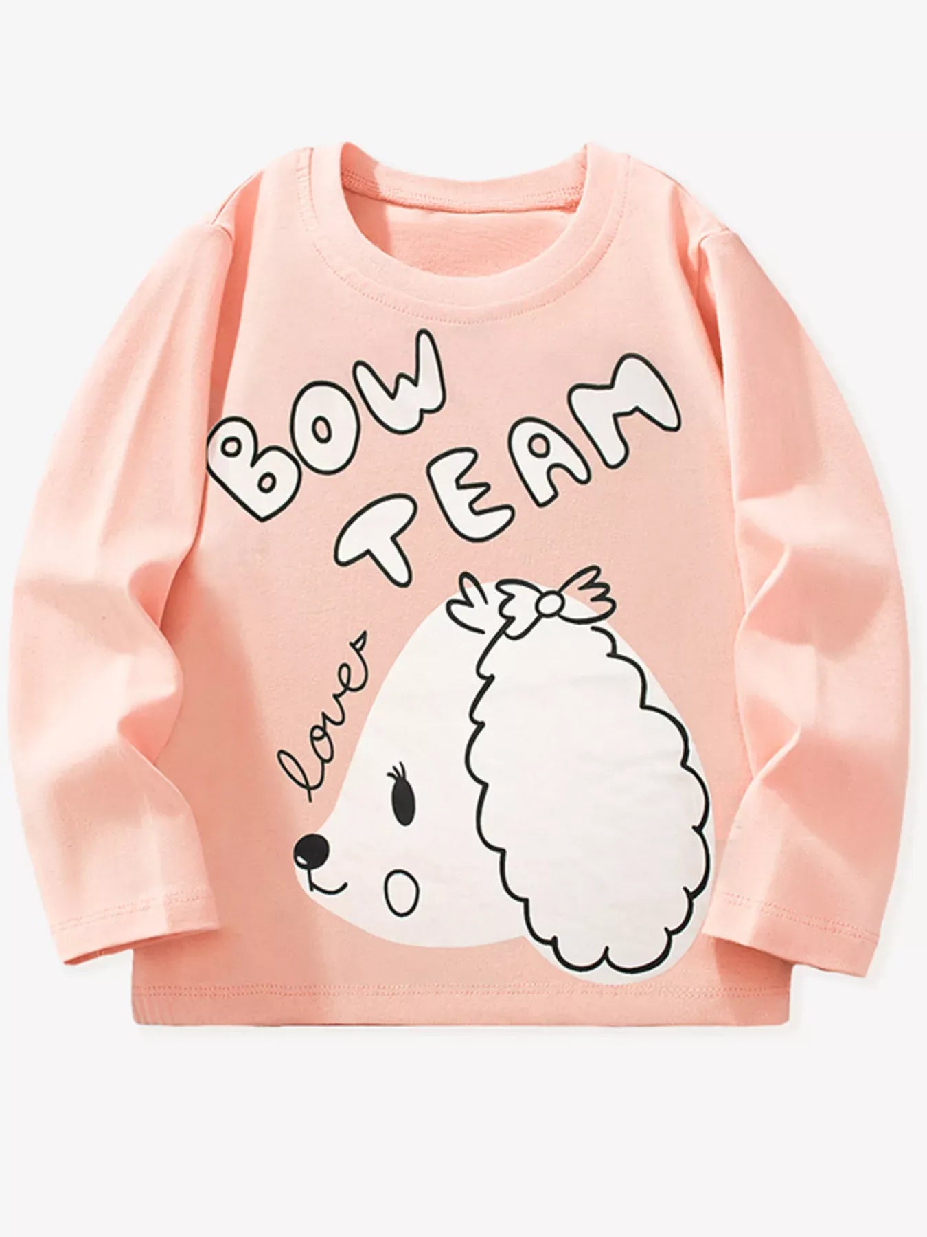 Trendy Kids Apparel US Kids Clothing Children's Cute Dog Long Sleeve T-Shirt