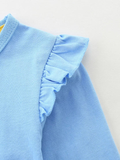 Trendy Kids Apparel US Kids Clothing Children's Cute Rabbit & Strawberry Long Sleeve Dress