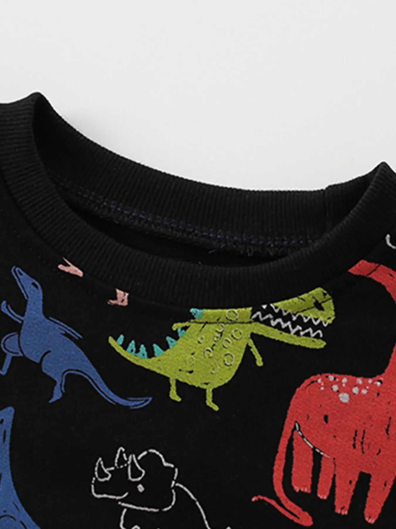 Trendy Kids Apparel US Kids Clothing Children's Dinosaur Print Crew Neck Sweatshirt