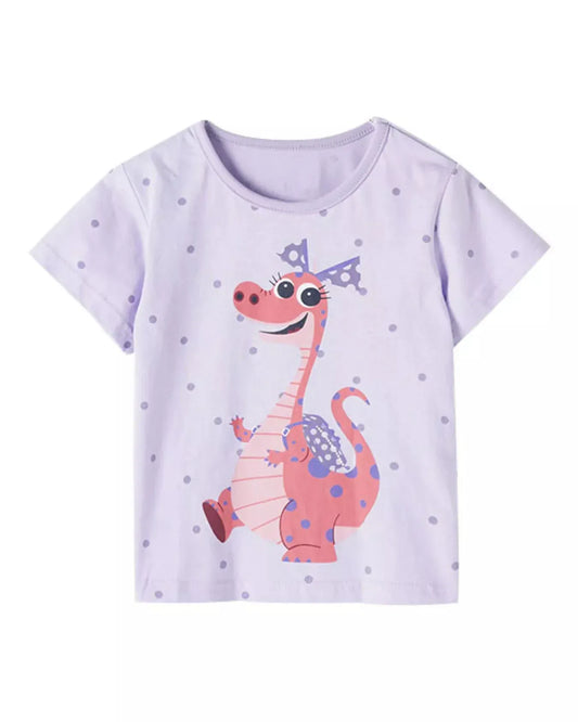 Trendy Kids Apparel US Kids Clothing Children's Dinosaur Short Sleeve T-Shirt