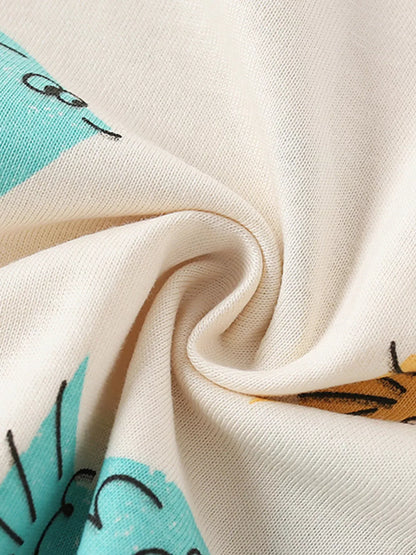 Trendy Kids Apparel US Kids Clothing Children's Fish Print Round Neck T-Shirt