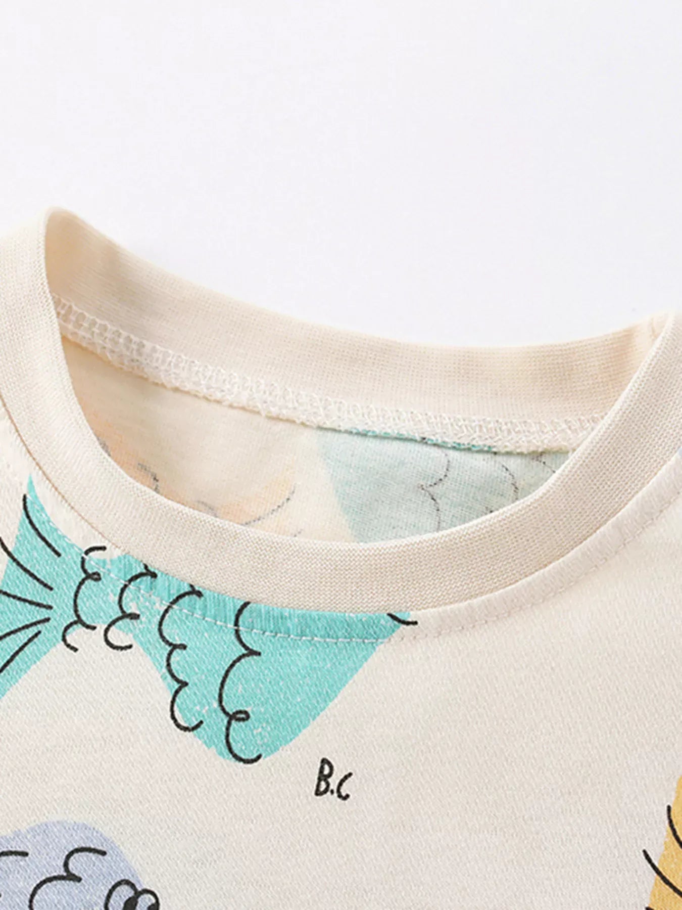 Trendy Kids Apparel US Kids Clothing Children's Fish Print Round Neck T-Shirt