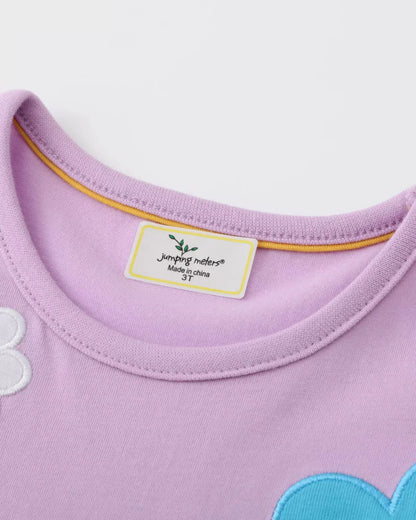 Trendy Kids Apparel US Kids Clothing Children's Flower Round Neck Dress