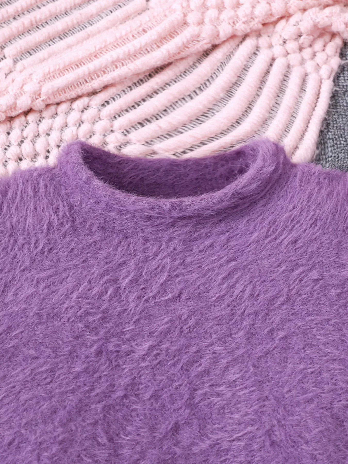 Trendy Kids Apparel US Kids Clothing Children's Fuzzy Knit Top & Pants Set