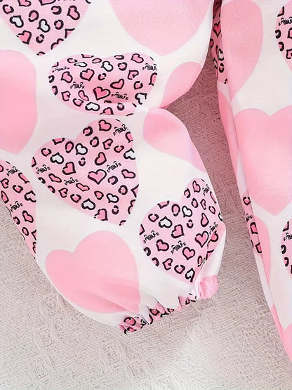 Trendy Kids Apparel US Kids Clothing Children's Graphic Ruffled Top and Pants Set with Headband