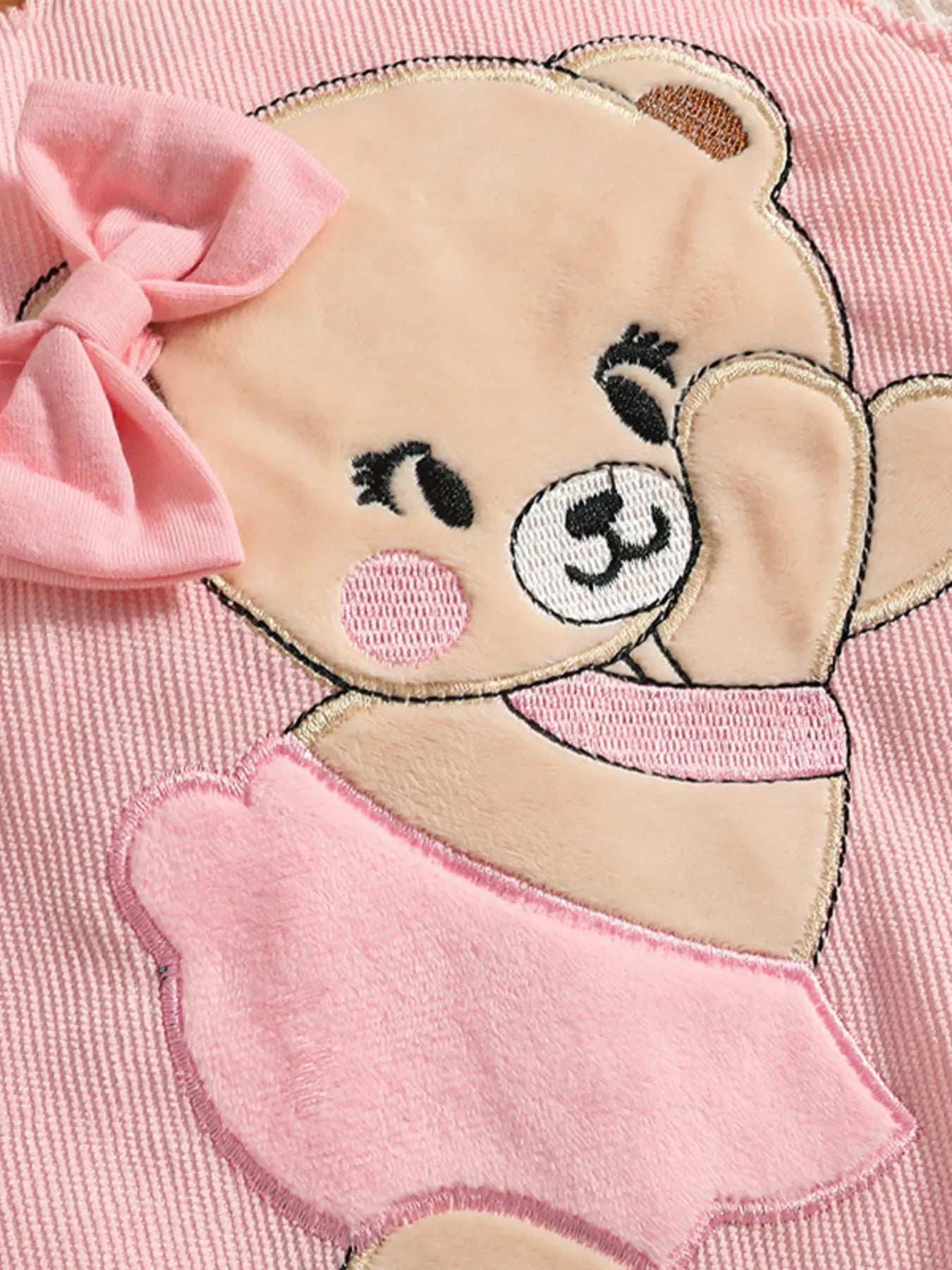 Trendy Kids Apparel US Kids Clothing Children's Polka Dot Top and Overalls Set with Headband