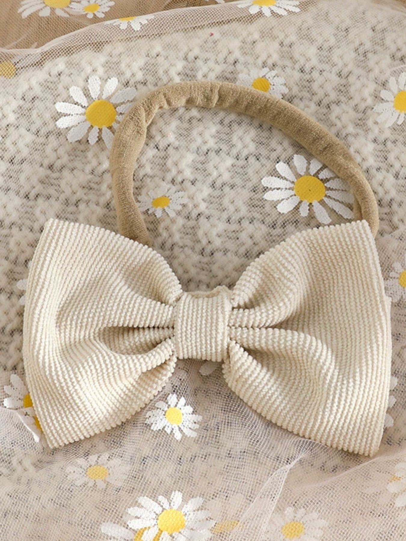 Trendy Kids Apparel US Kids Clothing Children's Ribbed Top & Bow Decor Suspender Dress & Headband Set