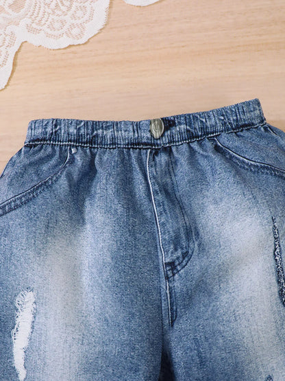 Trendy Kids Apparel US Kids Clothing Children's Star Round Neck Tee and Pants Set